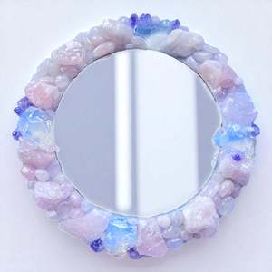 “Celestial Harmony” Crystal Mirror