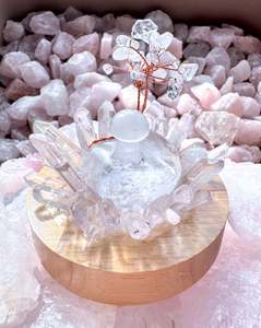 Clear Quartz Cluster Lamp /LG