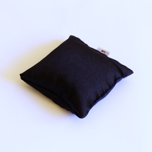 Tibetan Bowls: Tibetan Singing Bowl - Cushion Black Satin 10cm