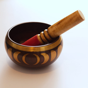Tibetan Bowls: Tibetan Singing Bowl - Brass Eclipse 12cm