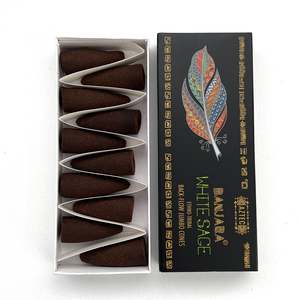 BANJARA BACKFLOW - White Sage Incense (10 Jumbo Cones)