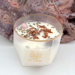 Candles: Crystal Candle Pear & Fresia Scented