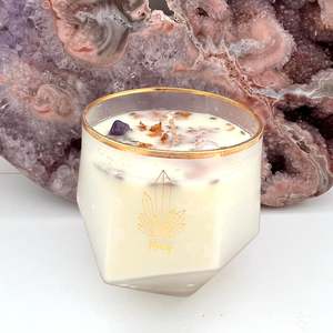Candles: Crystal Candle Honey Scented
