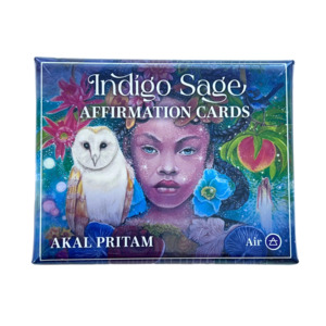 New: INDIGO SAGE AFFIRMATION CARDS AKAL PRITAM