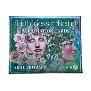New: LIGHTNESS OF BEING AFFIRMATION CARDS BY AKAL PRITAM