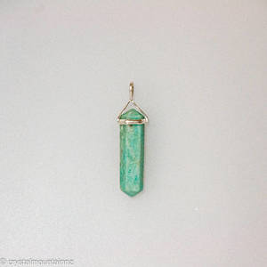 Amazonite Double Point Pendant