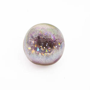 Aura Coated Amethyst Sphere