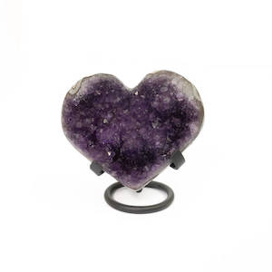 Products: Amethyst Druze Heart on Stand