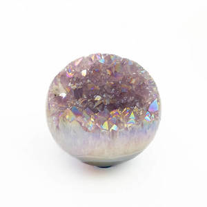 Aura Coated Amethyst Sphere