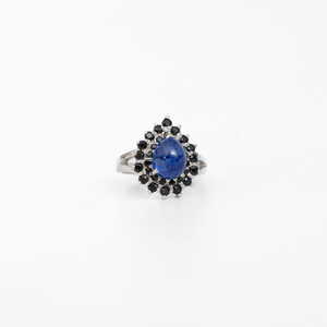 Jewellery: Sapphire Silver Ring