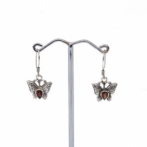 Silver Pendants: Garnet Silver Earrings
