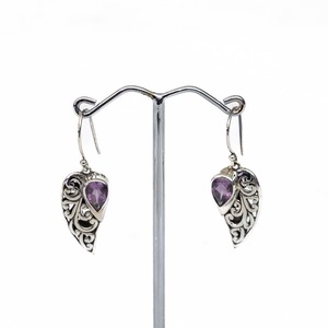 Amethyst Silver Earrings
