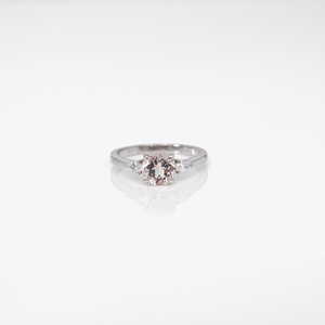 Morganite Silver Ring