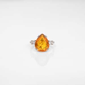 Jewellery: Fire Opal Silver Ring