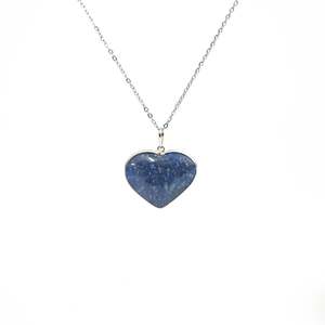 Aventurine: Blue Aventurine Heart Pendant