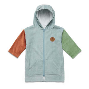 Towels: EVERYWHERE ZIP-UP TOWEL Ocean Colour Block