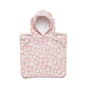 BABY HOODED TOWEL Blush Floral