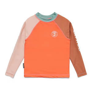 RASH VEST Sunset Colour Block