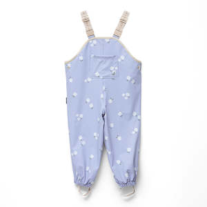 Overalls: RAIN OVERALLS Floral Periwinkle