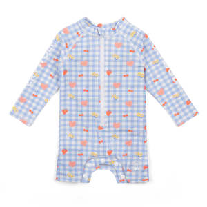 Lucky Days Ss25 26: BABY RASH SUIT Lucky Picnic