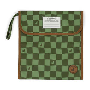 BOOK BAG Green Check