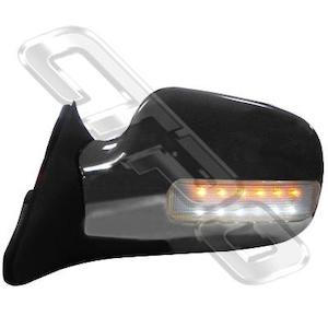 8192016-91PG  - DOOR MIRROR - L/H - ELECTRIC - CHROME - W/LED - TO SUIT TOYOTA HIACE 1990-