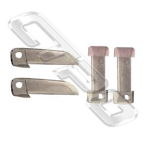 8194110-18PG  - DOOR HANDLE COVER - SET - 4PCS - CHROME - FRONT/MIDDLE - TO SUIT&hellip;