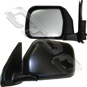 Toyota Hilux 1999 2004: 8127016-53G  - MIRROR - CNR MOUNTED - MANUAL - L/H - BLK - TO SUIT TOYOTA HILUX 2WD 1999-01