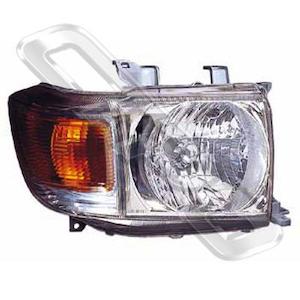 Toyota Landcruiser Fj70 2007: 8134094-2G  - HEADLAMP - R/H - MANUAL - TO SUIT TOYOTA LANDCRUISER FJ70 2007-