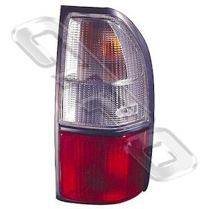 Toyota Prado J95 1996: 8136098-4  - REAR LAMP - RH - CLEAR/RED - TO SUIT TOYOTA PRADO J95 F/L 2000-