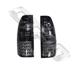Toyota Prado J95 1996: 8136098-73PG - REAR LAMP - SET - L&R - LED - SMOKEY - TO SUIT TOYOTA PRADO J95 1996-