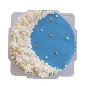 Customized Cakes 1: Dreamy Blue Cake 蓝白梦幻蛋糕