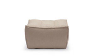 Products: Ethnicraft Hugo Sofa Foot Stool – Beige