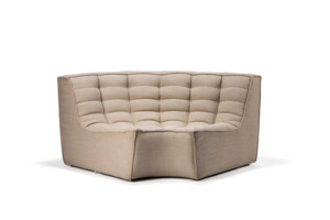 Products: Ethnicraft Hugo Sofa Round Corner – Beige