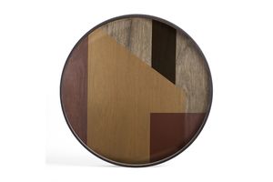 Products: Ethnicraft Angle Glass Tray Bronze XL