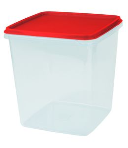 Prepping storers: Prepping storers 4.4L - 184 x 184 x 194mm - Red lid
