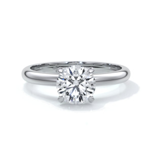 Engagement Rings.atom: Round Solitaire Engagement Ring - Alexandra