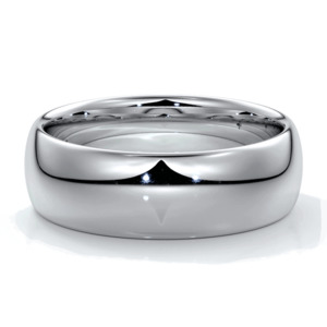 Men's band half round. 8mm