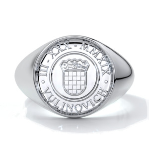 Custom made signet ring