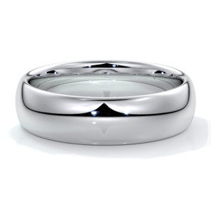 Men's band half round 6mm