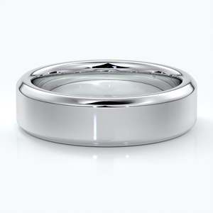 Bevelled men's band 6mm