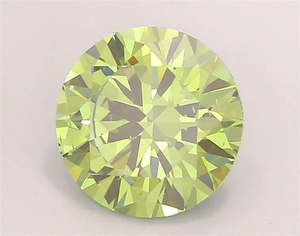 2.69ct Round Lab Grown Diamond (Colour Fancy Vivid Green, Clarity SI1, Cut EX, I&hellip;