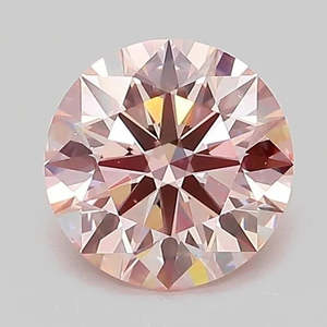 Nivoda Diamonds: 1.26ct Round Lab Grown Diamond (Colour Fancy Intense Pink, Clarity VS1, Cut ID, IGI Certified)