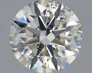 0.70ct Round Natural Diamond (Colour J, Clarity SI2, Cut EX, IGI Certified)