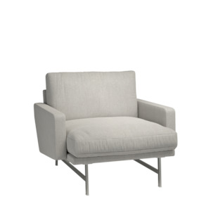 Easy: Lissoni Lounge Chair - 75cm Matt Steel