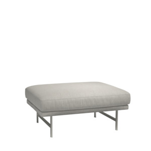 Lissoni Pouf - 90cm Matt Stainless Steel