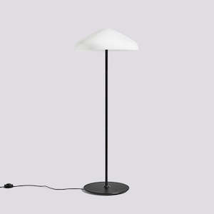 Floor: Pao Glass Floor Lamp - White Opal Glass