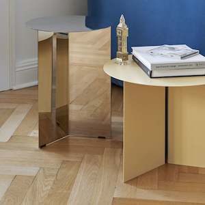 Coffee Side Tables: Slit Table Round High - Ø35 x H47 cm