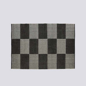 Rugs: Check Rug - 170 x 240 Black L Check