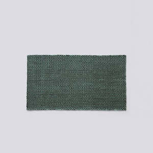 Rugs: Moiré Mat-L95 x W52-Emerald green